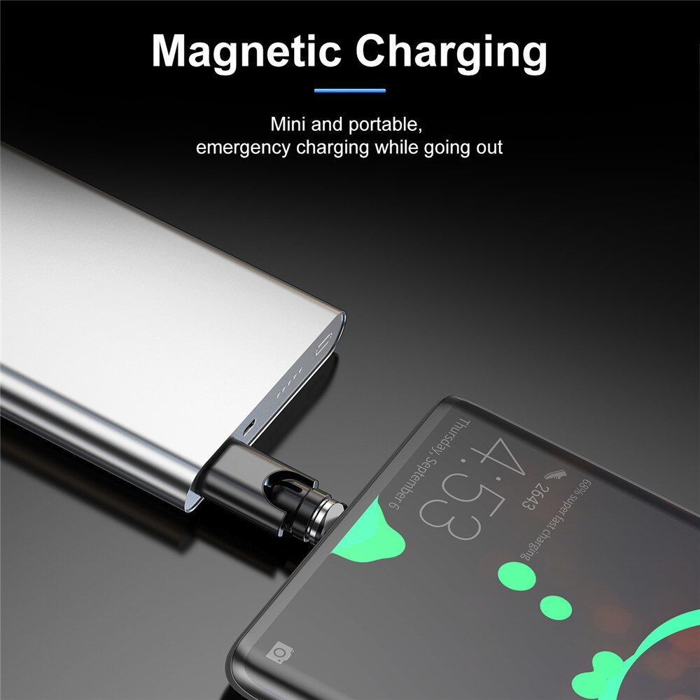 540 Rotate 3A Magnetic Fast Charger USB Type C Data Transfer Cable For Huawei Xiaomi redmi Samsung USB Magnetic Charging Cable