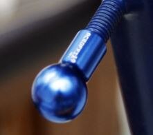 Fiets Accessoires Aceoffix Headpost Vangst Bal Voor Brompton Vouwfiets: blue