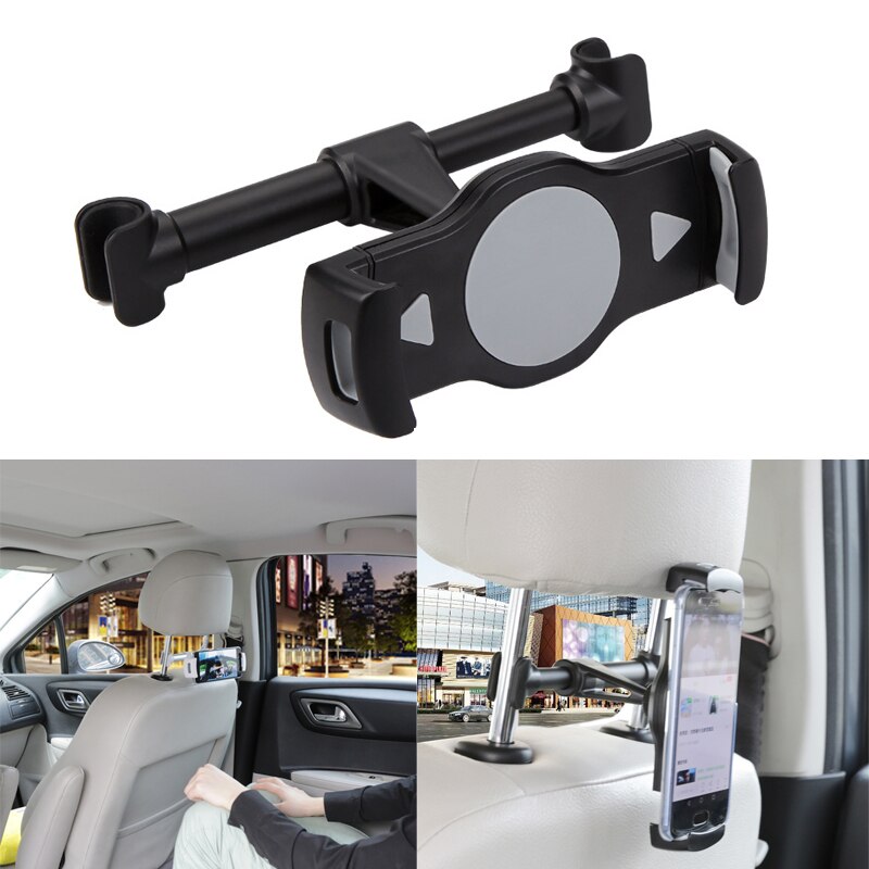 Soporte para Tablet y coche para Ipad 2/3/4 Air Pro de 7 a 11 pulgadas, soporte Universal para GPS, soporte para asiento trasero, montaje para coche con rotación de 360: 003 Gray