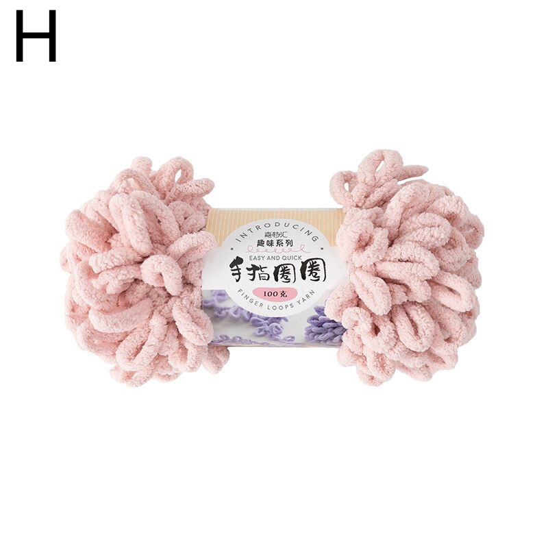 Diy Finger Schleife Garn Hand Strick Heimat Kissen Decke Kreis Linie Dicken Wolle Hand betroffen Gemischt Garn Ring Gesponnen Polyester spielzeug: H