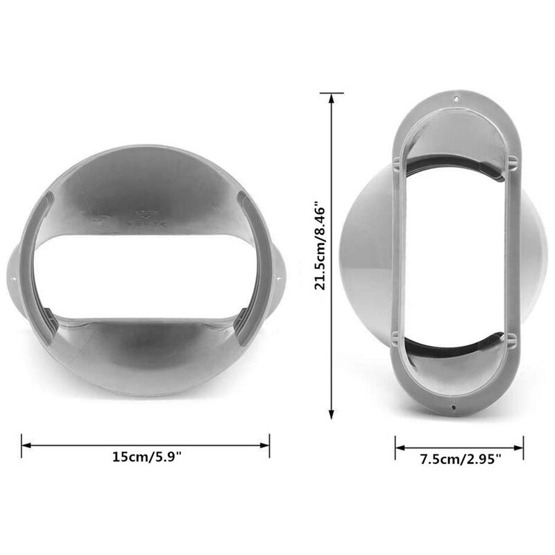 Universal Car Window Adapter Tube Connector, Suitable for Portable Air Conditioner Exhaust Hose Kit Board(15cm/5.9Inch)