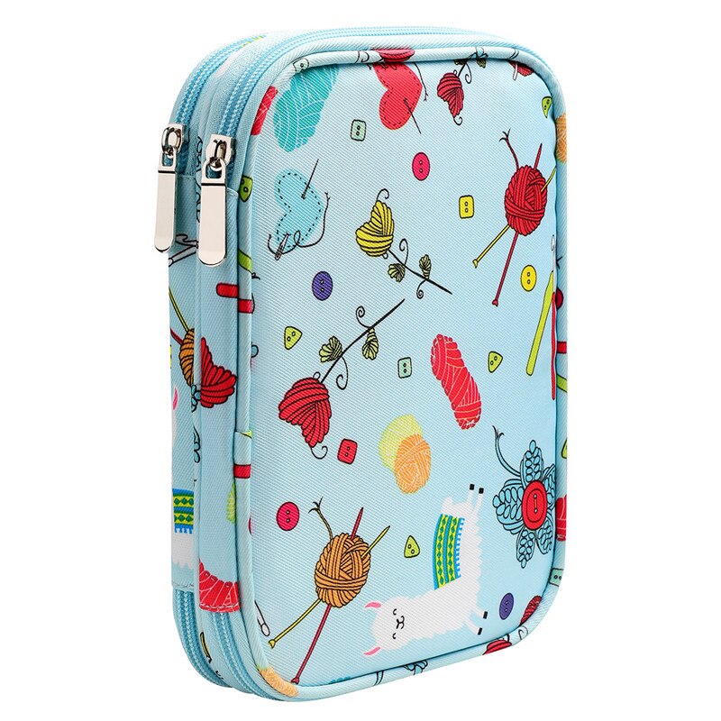 Strikkepinde etui rejsetaske organisator opbevaringspose til cirkulære strikkepinde hæklenåle sy tilbehør tilbehørspose: Stil 2