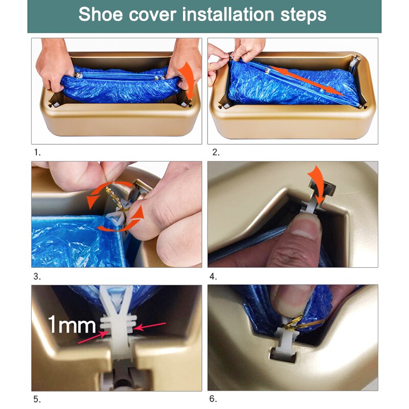 Dispensador automático de cubiertas para zapatos máquina de cubierta de zapatos de arranque cubierta dispositivo para 18-48 tamaño casa tienda y suministros de oficina . Exclusivo.