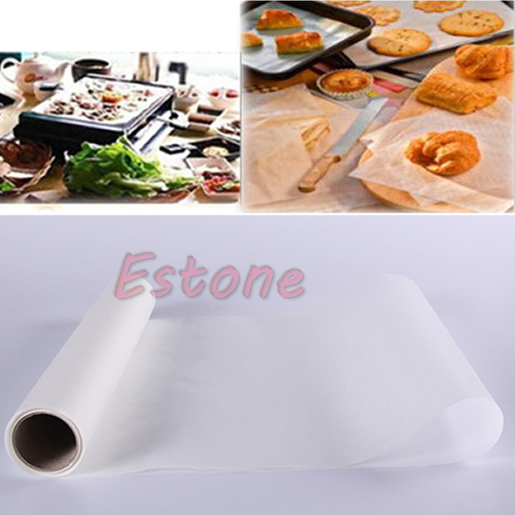 Bakepapir 500*30cm papir silikon bakematte pute rull voks ikke pinne kjøkken  a0nc
