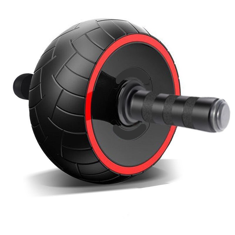 Automatische veerkrachtige power roller buikspierwiel voor mannen en vrouwen, buikspiertrainer voor thuis, dunne taille, dunne buik.: Imitatie perineum groot wiel stuur knielkussen 