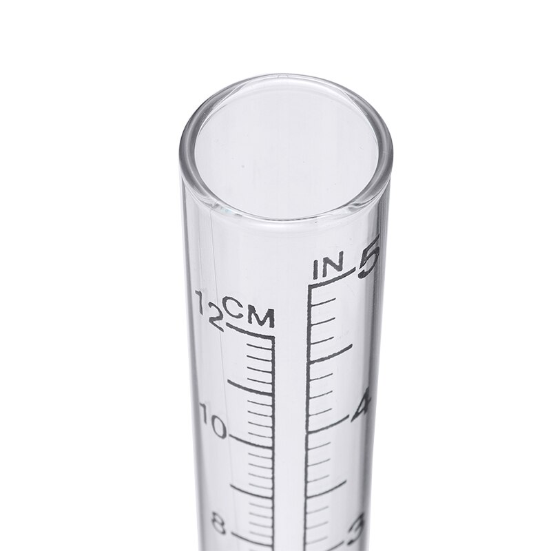 5 pouces capacité verre pluviomètre Tube de remplacement extérieur maison jardin Yard clair 140mm pluviomètre outil