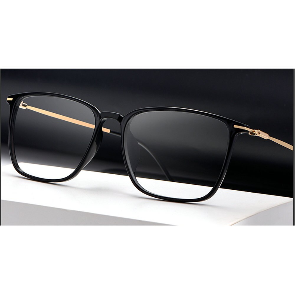 Carré photochromique fini myopie lunettes photosensible caméléon Anti-éblouissement changement couleur lentille Prescription lunettes FML