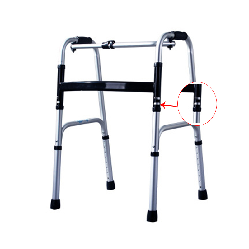 Aluminum alloy walking aids adjustable mobility foldable walkers for elderly