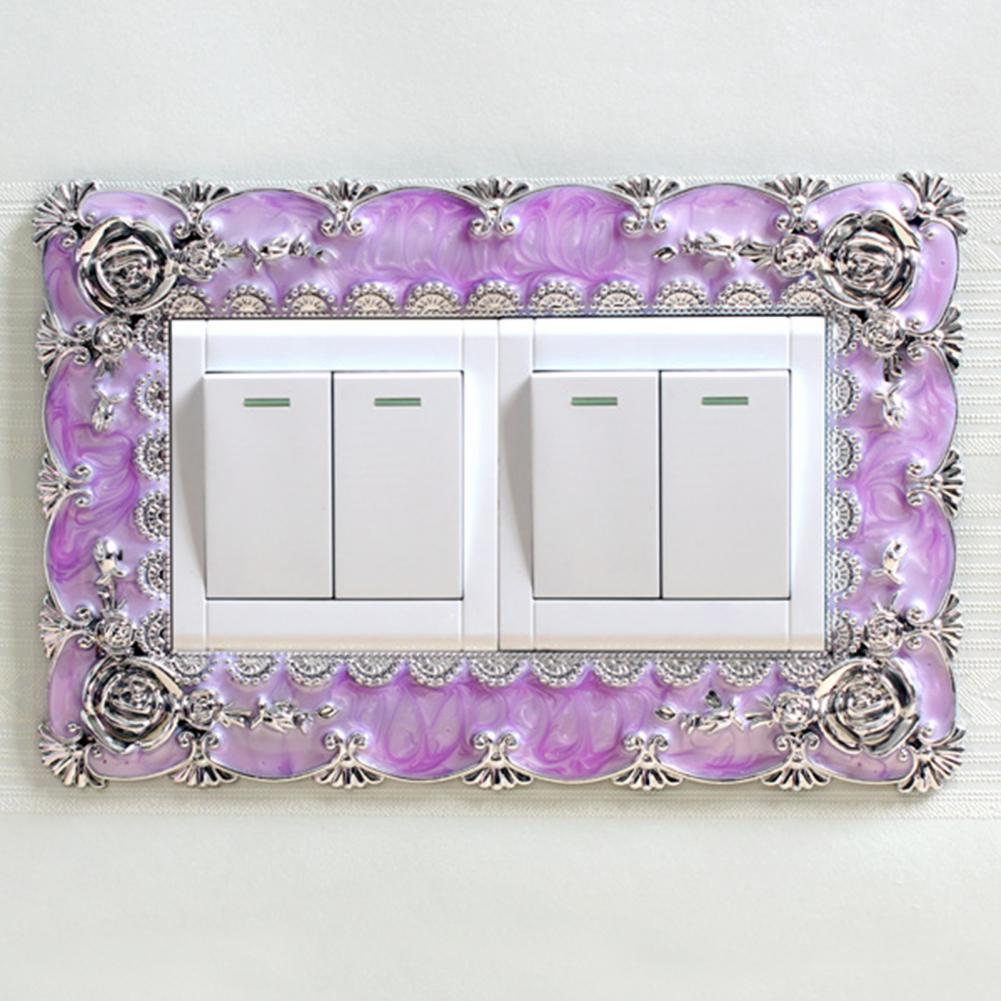 Autocollant de commutateur de Style européen, sans poinçon, en plastique, pour prise murale, pour maison