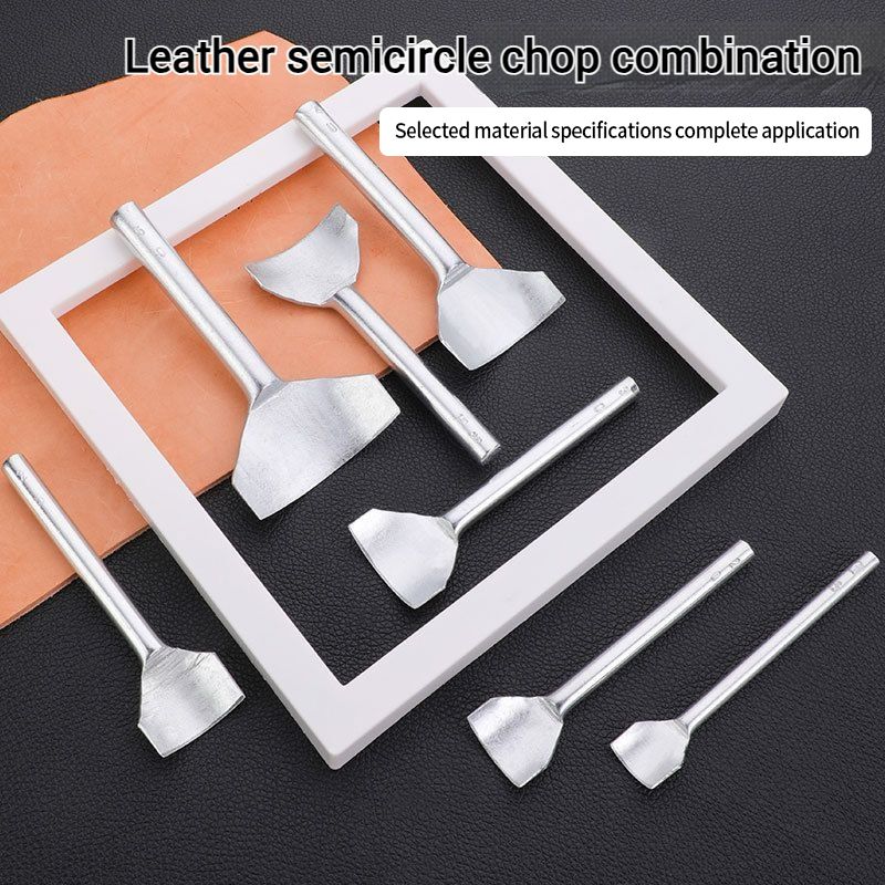 Half Round Cutter Punch Leather Craft Tools Leather Handmade Craft Tools Arc-shaped Punch for Belt Strap DIY Leather Tool
