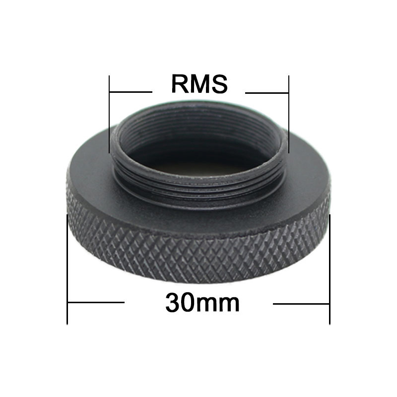 RMS to C Mount Adapter Microscope Camera Adapter Outer RMS to Inner C-mount Ring Adapter for Microscope Camera Objective Lens