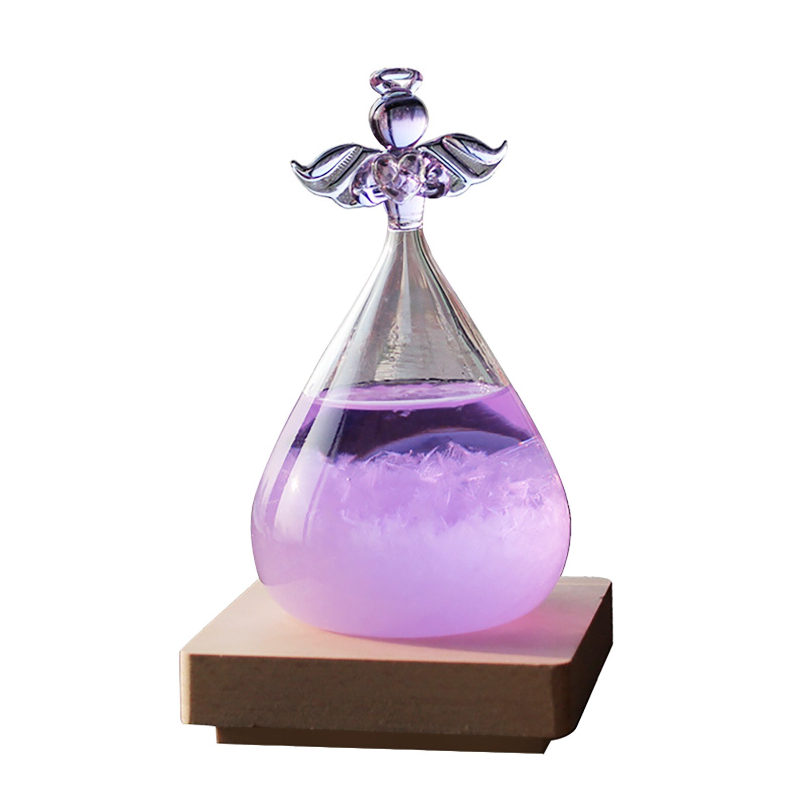 Zoete Ornament Weer Items Fles Kleurrijke Desktop Transparant Kristal Glas 150Ml Voor Thuis Kamer Decoratie: B