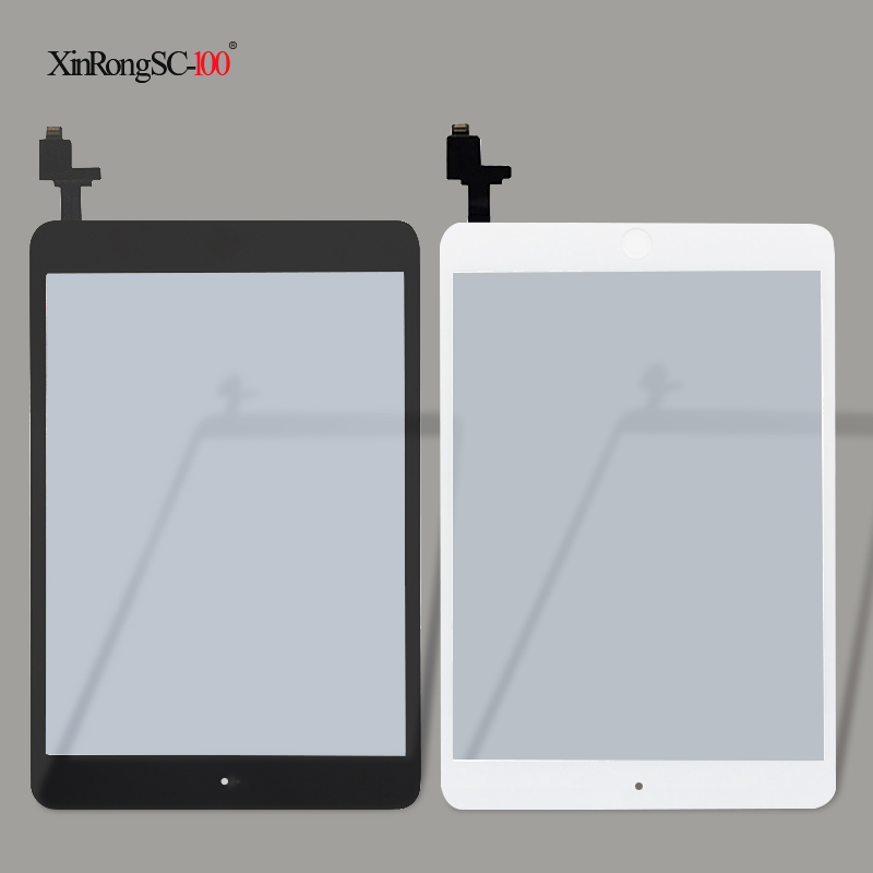 Für iPad Mini 1 2 Mini1 Mini2 A1432 A1454 A1455 A1489 A1490 A1491 Lcd Touch Screen Digitizer + IC Chip anschluss Flex + Schlüssel Taste