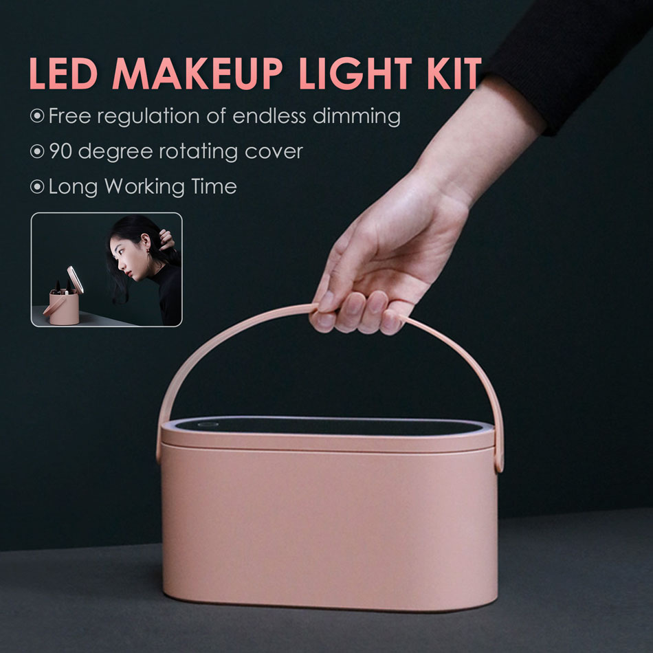 Et Draagbare Touch Screen Led Light Kit Voor Fotografie Live Show Multifunctionele Tafel Led Make-Up Spiegel Cosmetische Cases led Licht