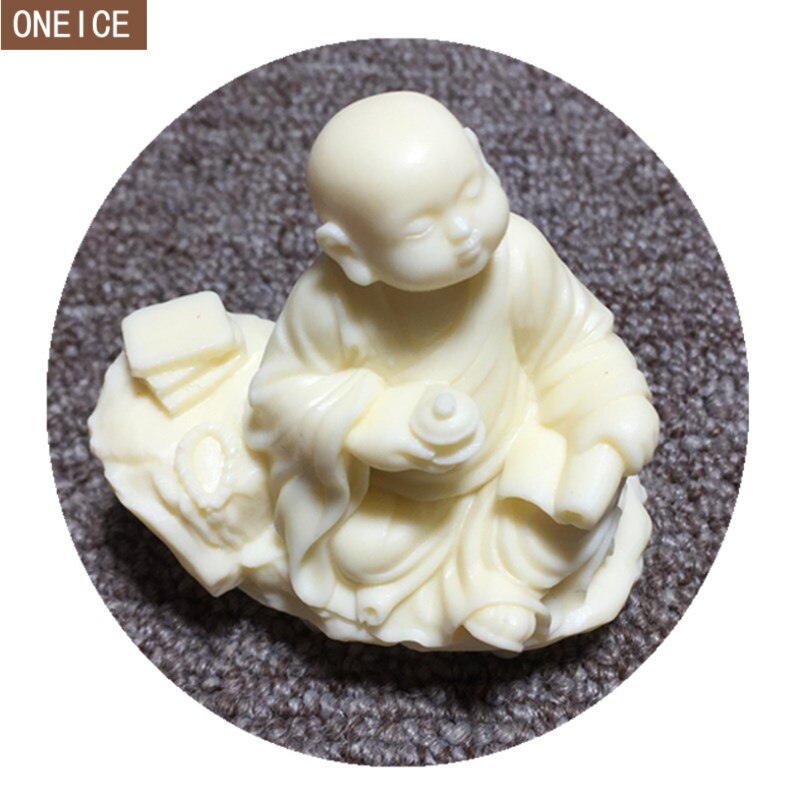 Petite statue de moine sculptée à la main, fruit ivoire, bouddha, accessoire de décoration pour la maison, artisanat, statue de personnage, nouvelle