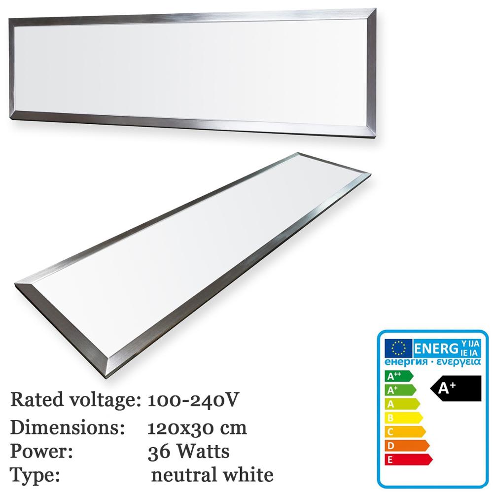 ThorX 120x30 cm Ultraslim LED Panel - 36W, 3000lm led driver 100-240V, cool / warm / neutral white Japan Fast