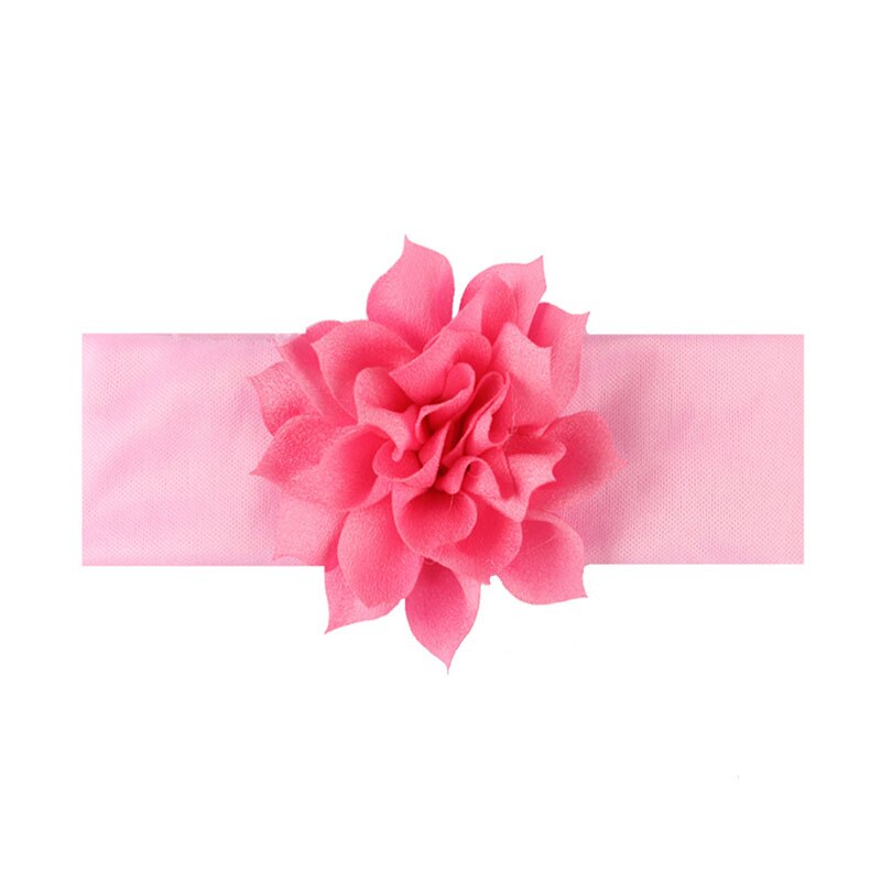 Schattige Baby Meisje Hoofdbanden Leuke Bloem Haarband Baby Tulband Elastische Baby Haaraccessoires Haarband: style 1 pink