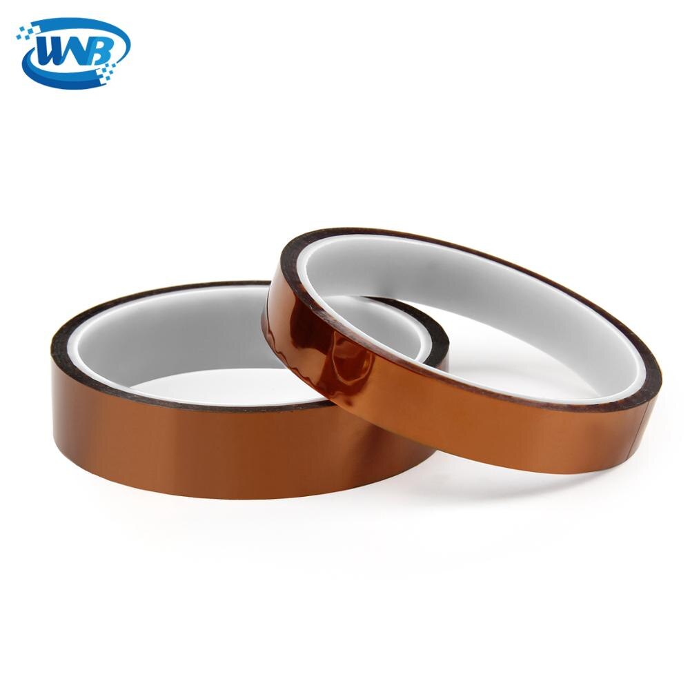 WNB 25m Heat Resistant Polyimide Tape One-side Self-adhesive High Temperature Thermal Protection Insulation Anti Static Film