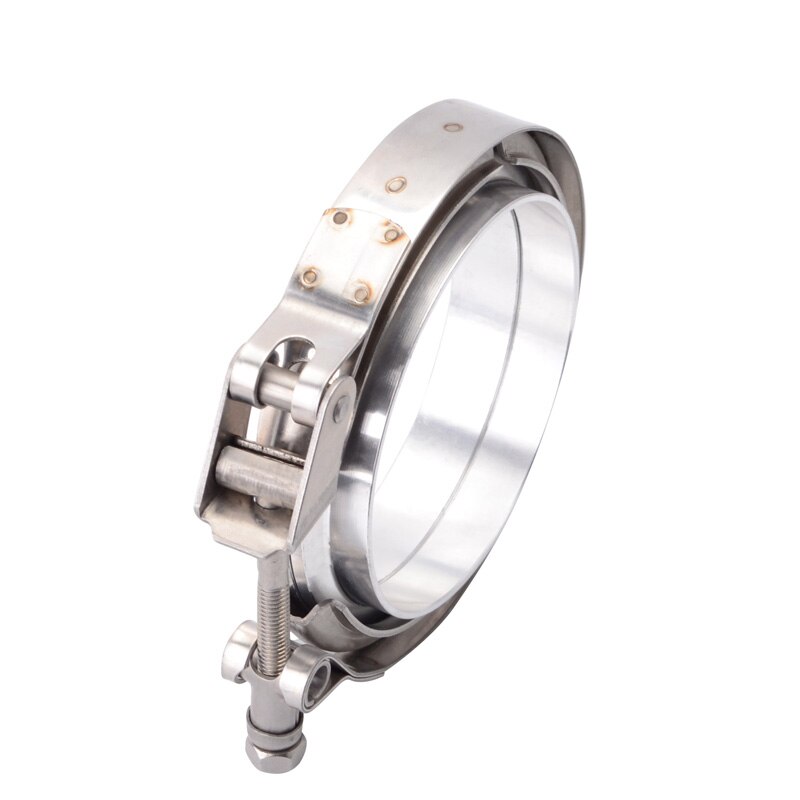 Speedwow universele auto 4.0 inch v-band klemset snelspanflens klemset roestvrijstalen auto v-band voor uitlaatpijp