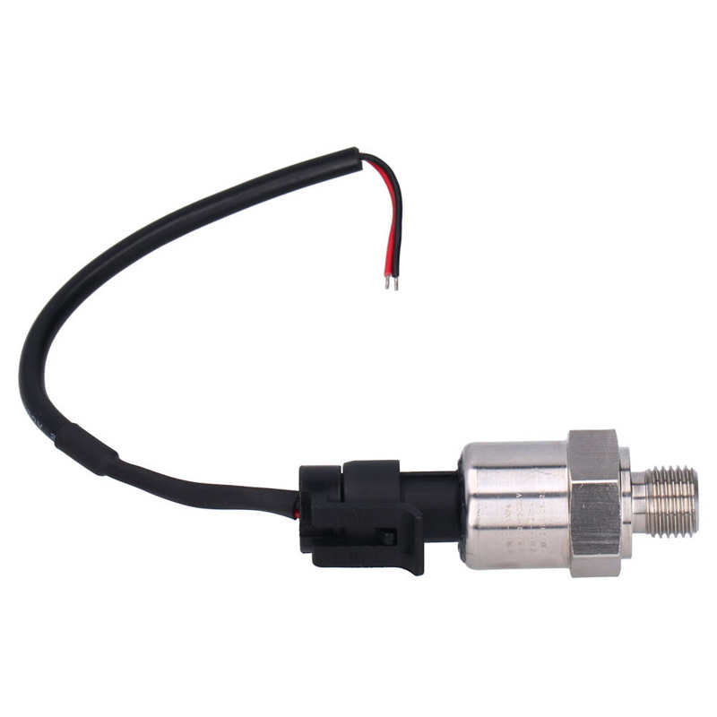 Pressure Sensor Transmitter Transducer Sender 1/4in Interface Water Air Oil Medium DC12-24V Water Pressure Sensor