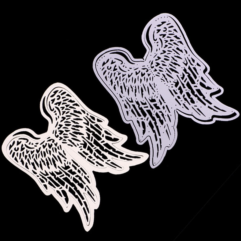 Troqueles de corte de Metal para manualidades CSS, troquel de corazón de Ángel, alas, decoración, tarjeta de papel para álbum, troquelado artesanal