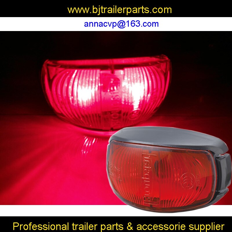 LED outline marker lamps clearance end outline position marker lamps lights E4 approved. RED trailer parts