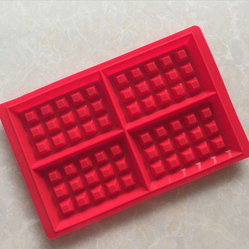 Diy Siliconen Wafel Mold Maker Pan Magnetron Bakken Cookie Cake Muffin Bakvormen Koken Gereedschap Keuken Accessoires Benodigdheden: B