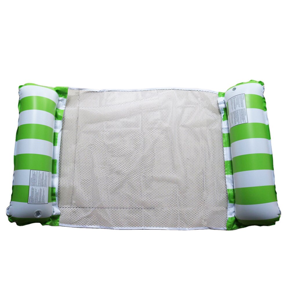 Rooxin opblaasbare zwembad drijvende stoel water hangmat volwassen zwembad drijvers ligstoel opblaasbaar matras zwemring strandfeest: Lichtgroen