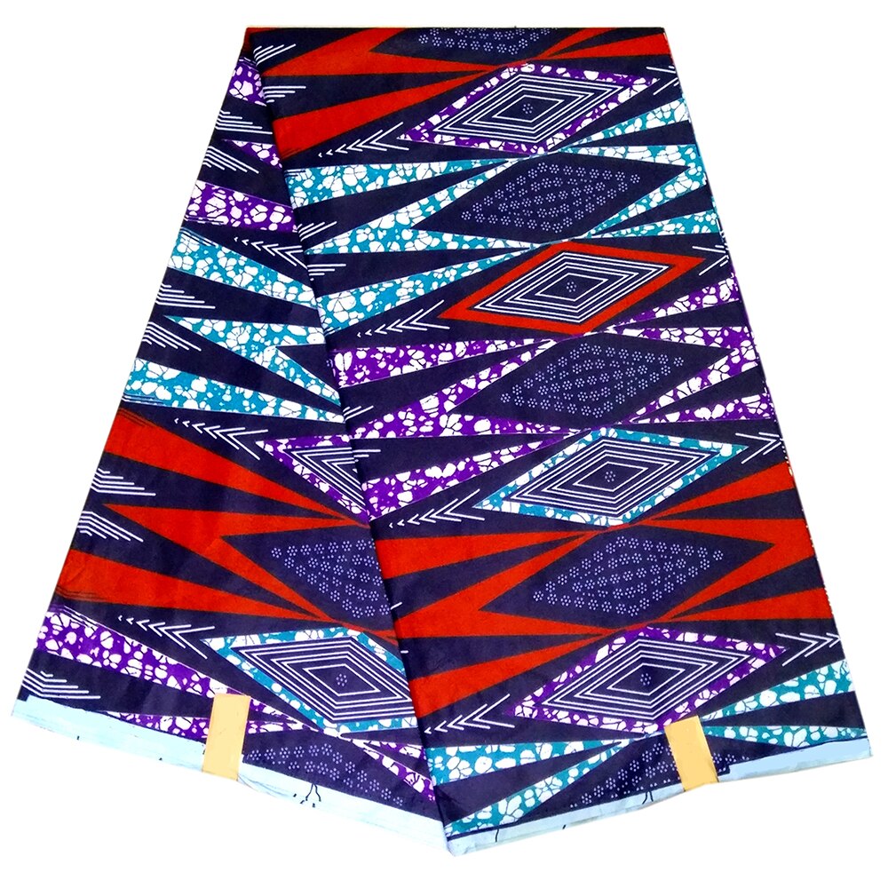 Afrikansk print stof afrikanske farverige geometriske mønstre print voks stof voks: Default Title
