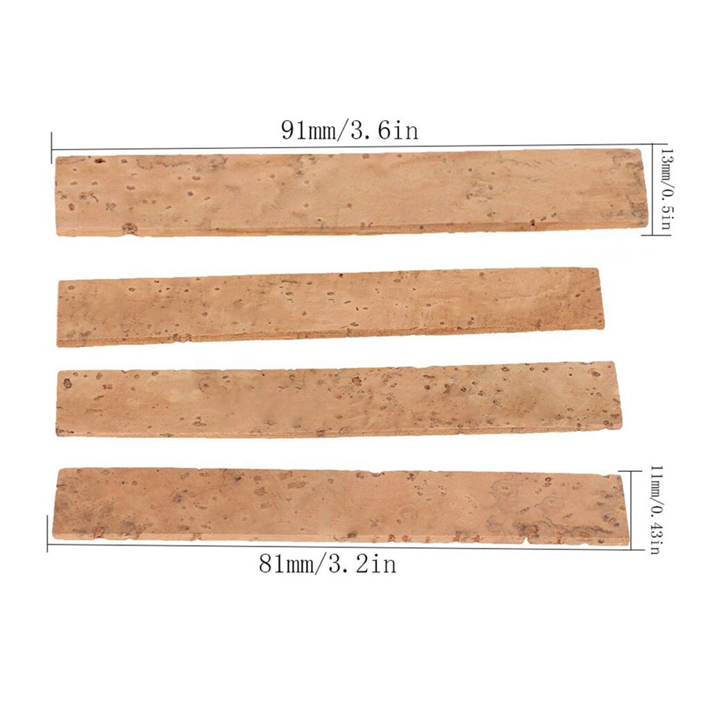 4 Pcs/set Clarinet Cork Soft Wood Sheet Clarinet Mouthpiece Wooden Sheet Kit Musical Instrument Accessories