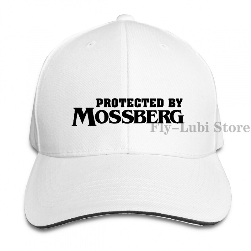 Protected By Mossberg Baseball cap men women Trucker Hats adjustable cap: 1-White