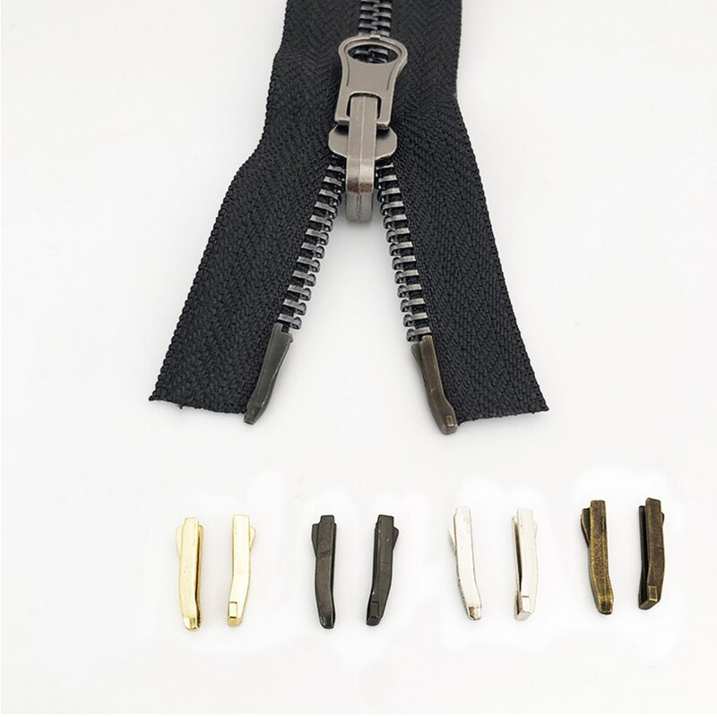 3# 5# 8# Double Open Zipper Latch Repair Kits Tool for Zippers Non-slip Stopper Coat Metal Two-way Zip Plug Buckle Bag Jacke