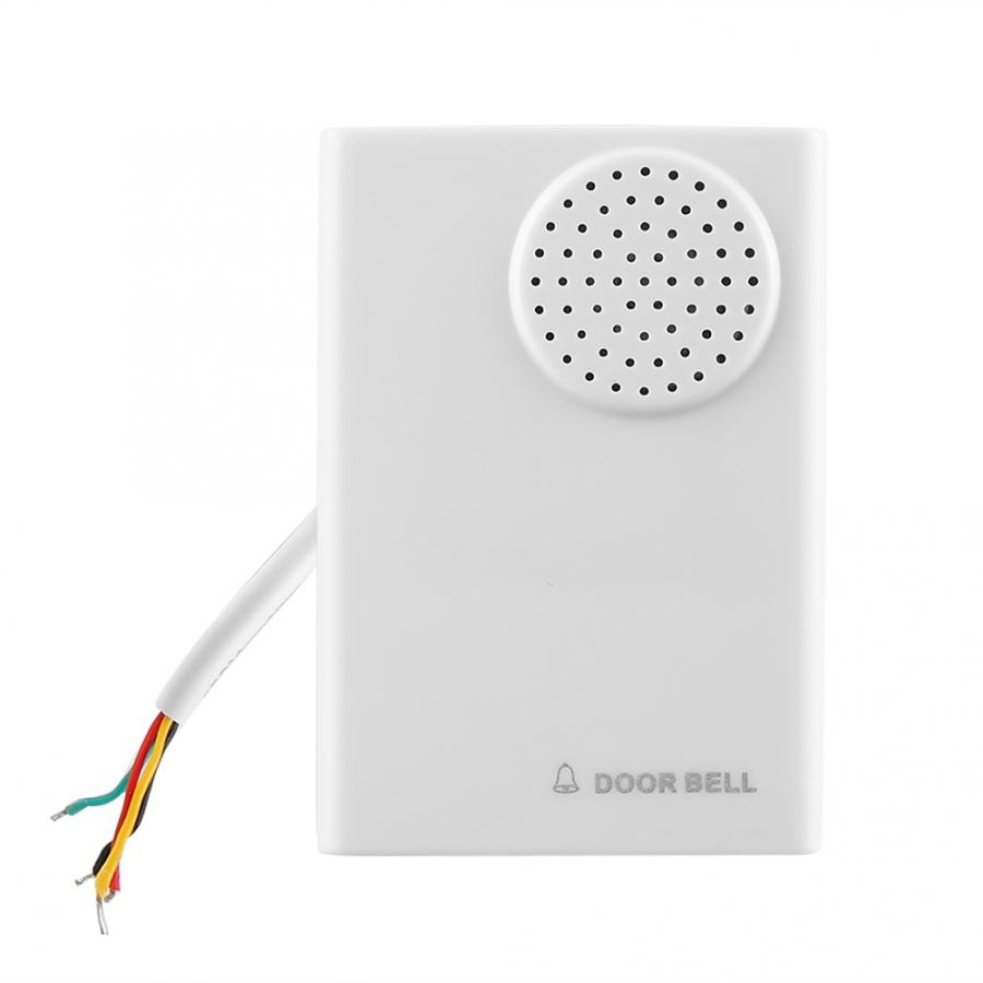 Carillon de sonnette filaire 12V blanc | Pour le bureau, sécurité, système de contrôle d'accès à domicile