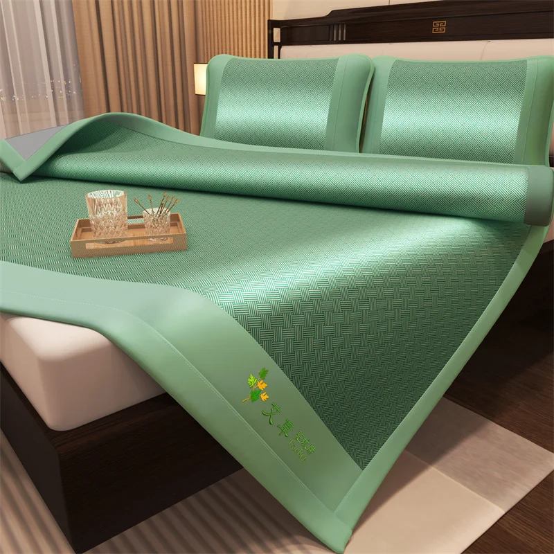 WASART Zomer koolstof lichte vezels 1800D koeling airconditioning slaapmat koel gevoel koud laken luxe bedbeschermingskussen: 1.0m (3.3 feet) bed / WHITE
