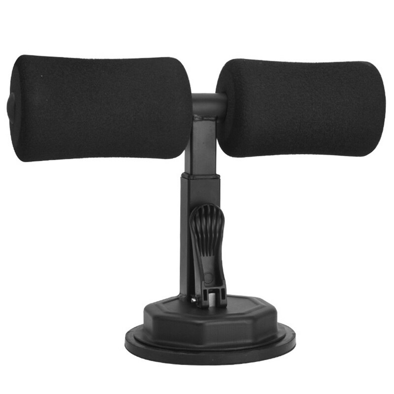 Assis barre Assistant de plancher Support d'exercice rembourré soutien de la cheville assis-Up formateur équipement d'entraînement pour la salle de sport à domicile Fitness voyage équipement: WHITE