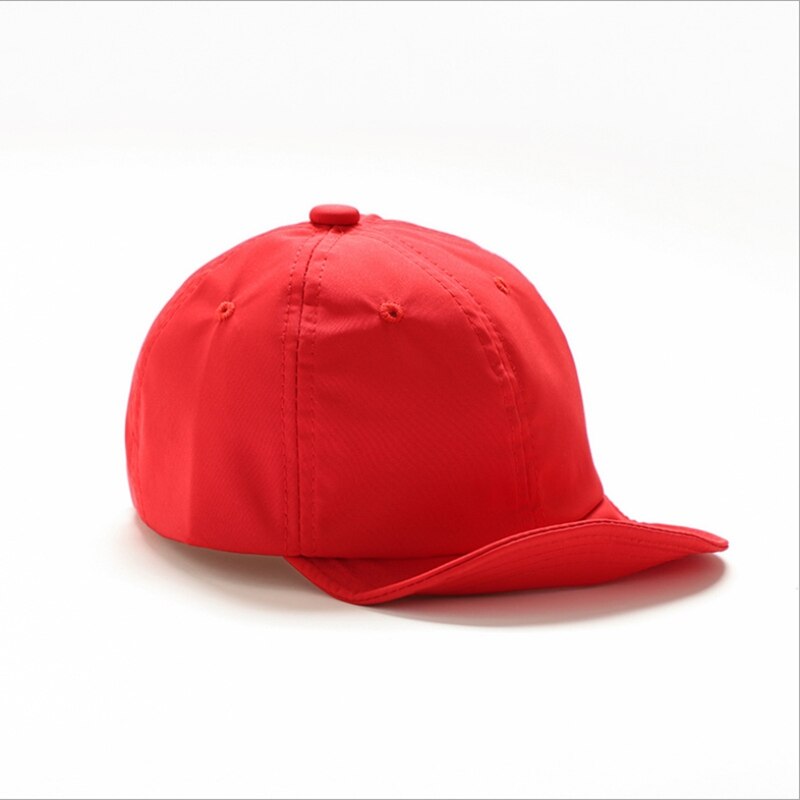 Kort kantjusterbar låve pappahatt ensfarget myk topp vår sommer baby topp lokk baseball lokk: 03