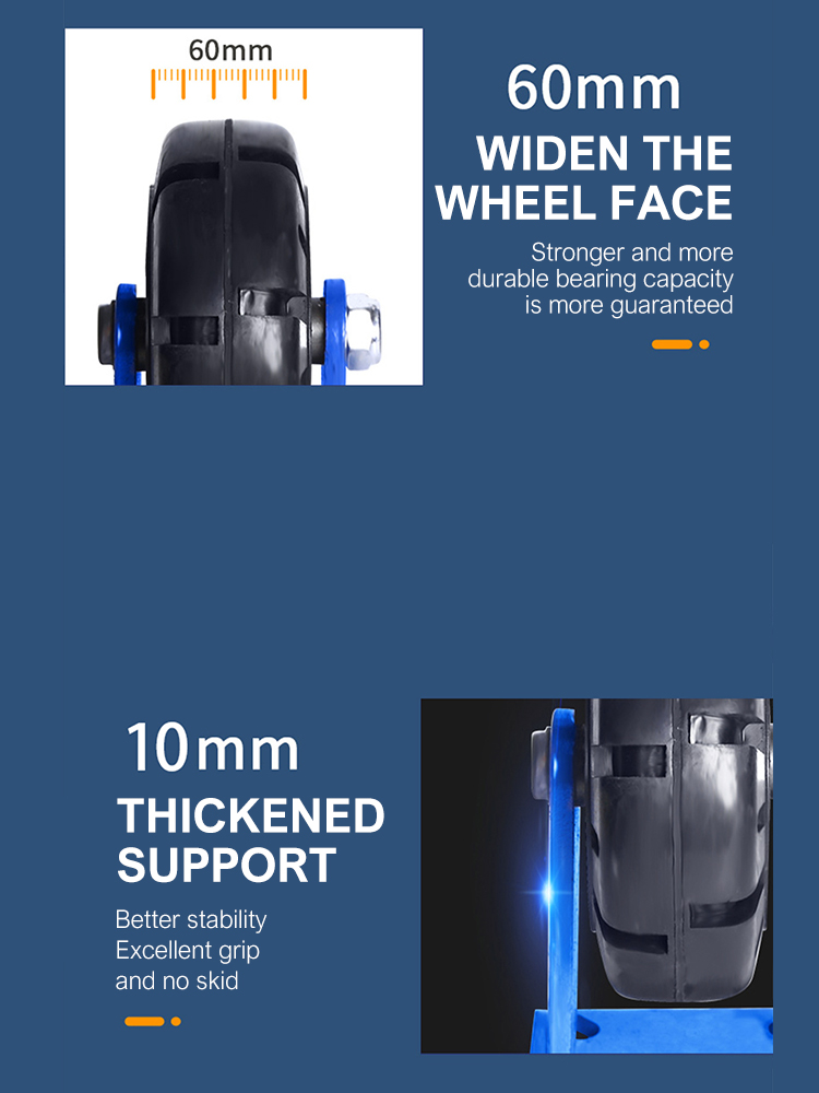 6/8/10/12inch Caster Wheels Furniture Caster Soft Rubber Universal Wheel Swivel Caster Roller Wheel