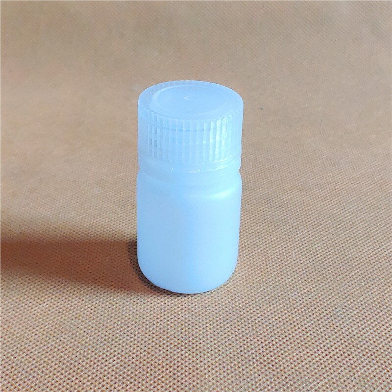 10 stk. 10ml hvide pp plastik kemiske reagensflasker, kemi polypropylen prøveflaske
