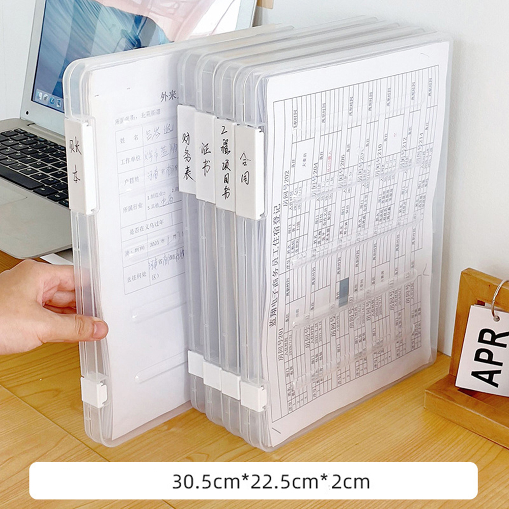 Caja organizadora de documentos, archivo de certificado doméstico, libro de registro doméstico, contenedor de almacenamiento a prueba de polvo: Rosa
