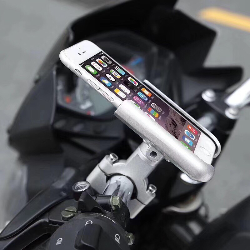 Motowolf motorcykel support modificeret telefonholder al tilbage meget cool styling metal aluminium hold fri