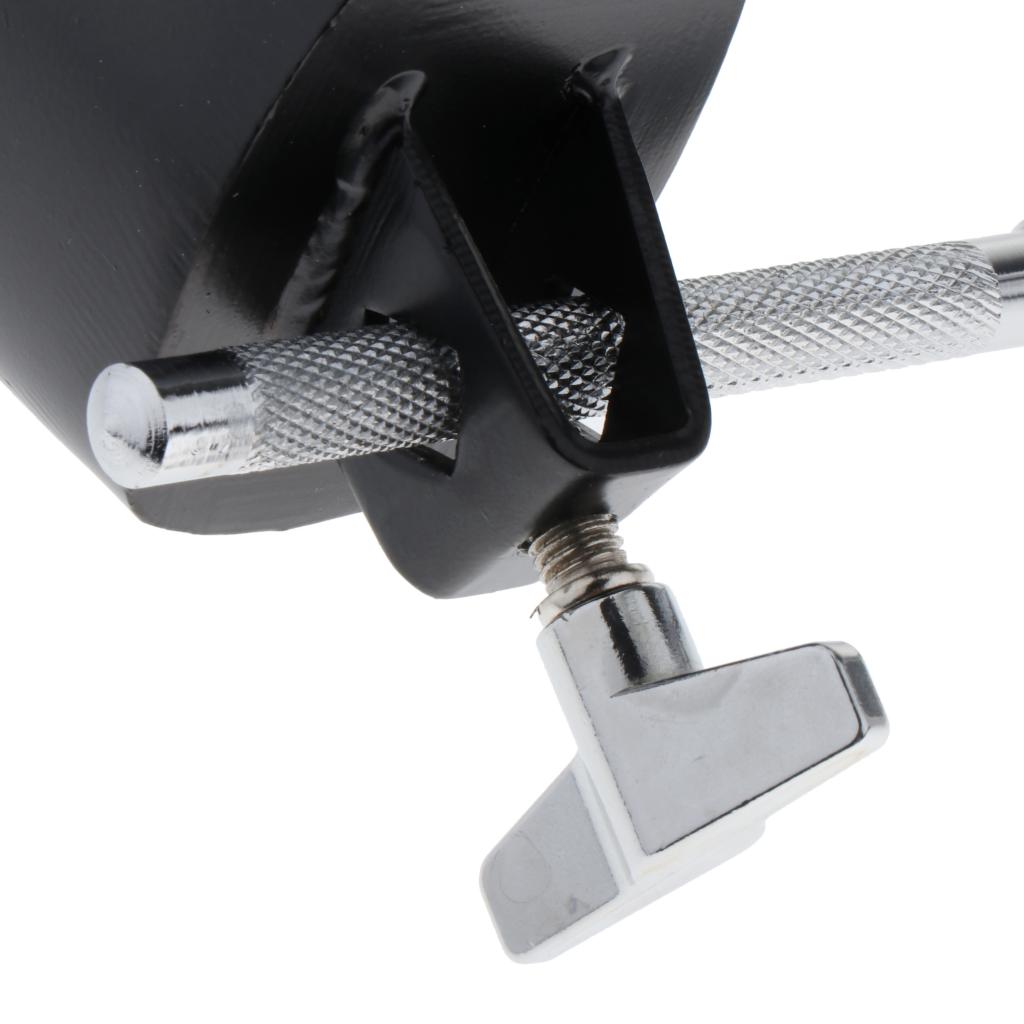 6" Cowbell Noise Maker Percussion Instrument Mountable Black for Drum Set