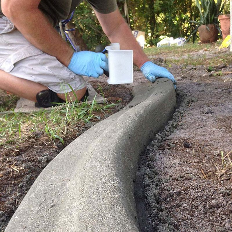 Truelle de béton de paysage de bricolage polyvalent avec le modèle de coupe-bordure de poignée faisant le plâtrage de coulis de plancher de tuile d'écrémage de forme