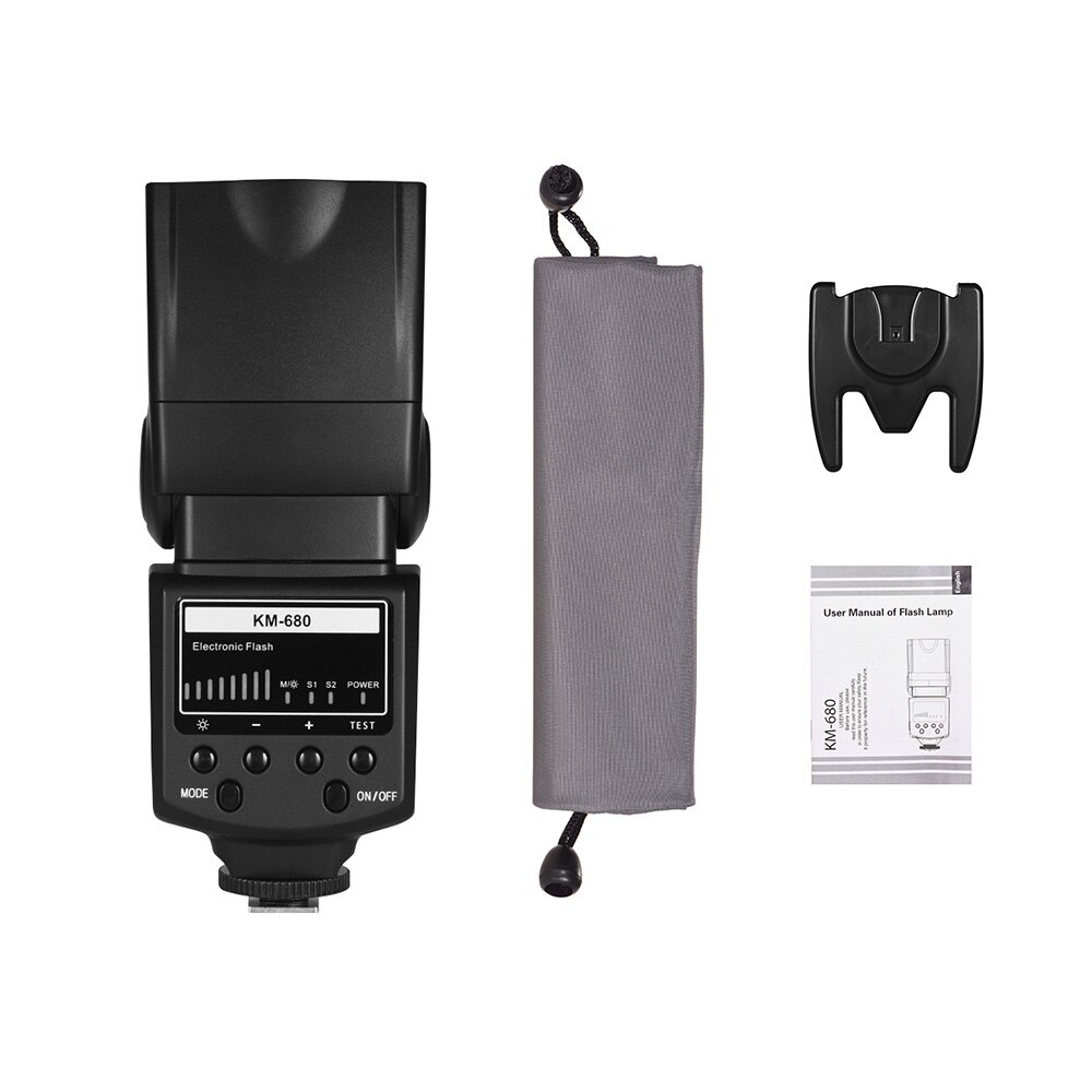 Riempire la luce Flash Speedlite Speedlight con supporto per slitta a LED supporto per luce per fotocamere DSLR Canon/Nikon luminosità regolabile