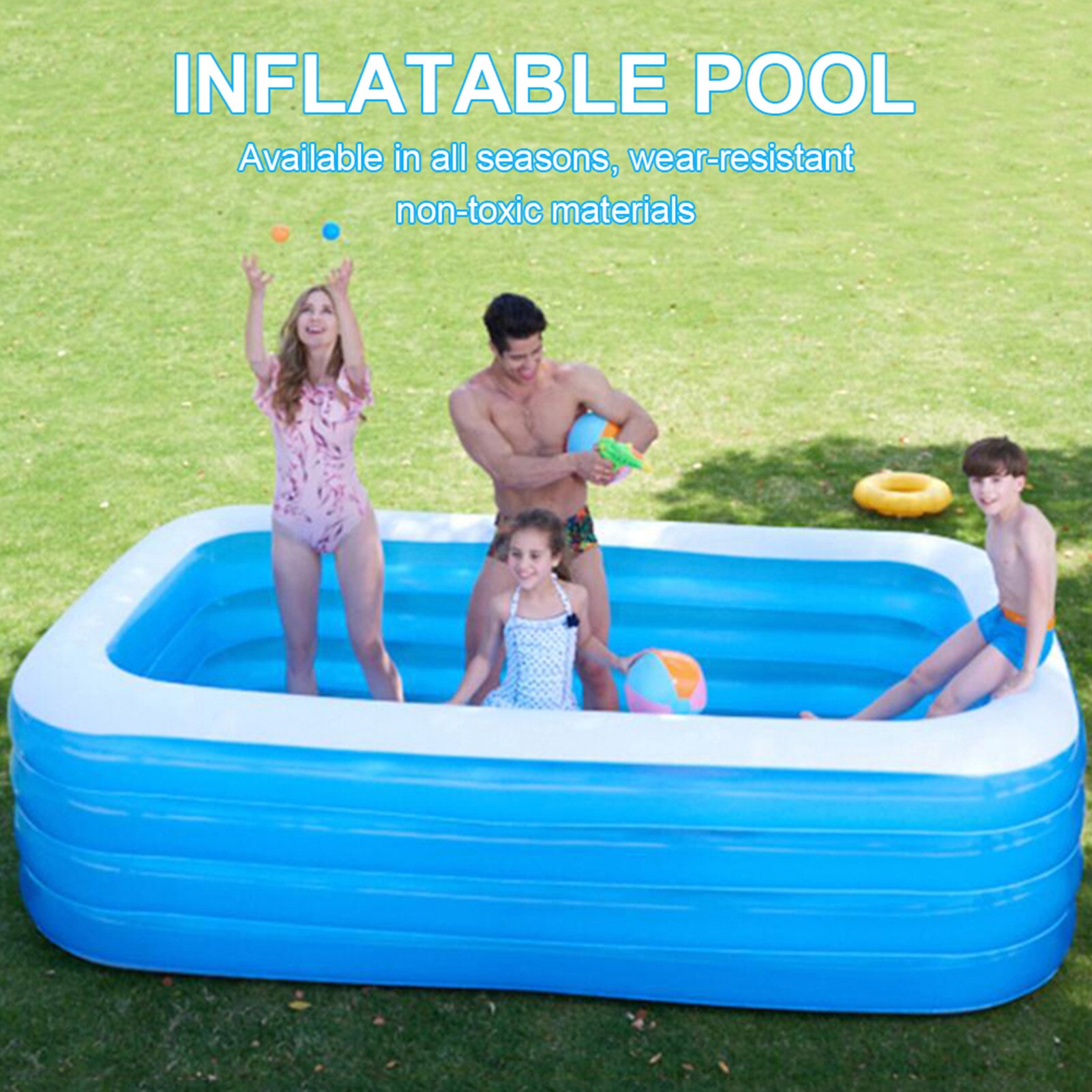 Huishoudelijke Opblaasbaar Zwembad Bad Opvouwbare Verdikte Pvc Anti-Slijtage Douche Vat Opvouwbare Volwassen Bad Bad Emmer Bad Emmer