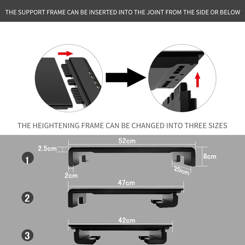 Desktop Monitor Stand Computer Raised Frame Folding Desktop Raised Frame Portable Charging Storage Stand For Computer