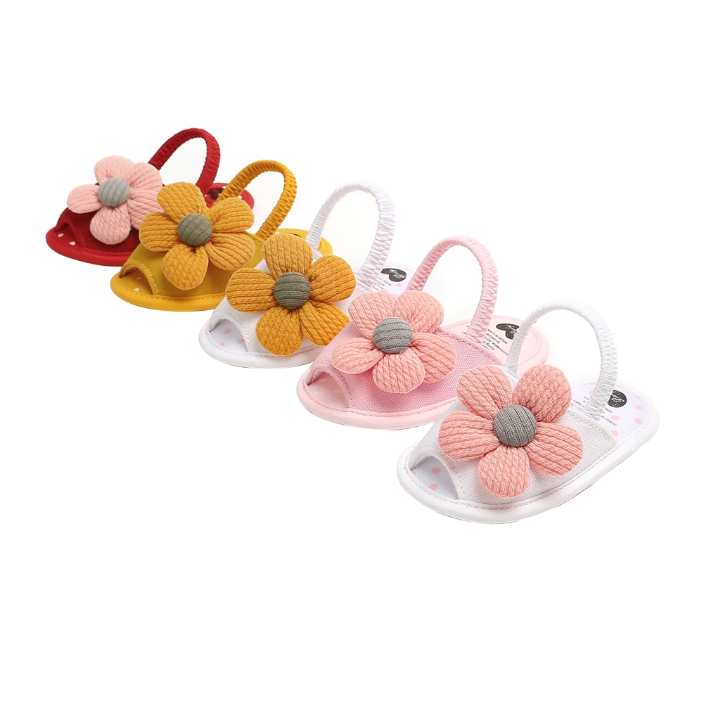 Sandales de princesse tournesol pour bébé fille, chaussures d'été décontractées, souples et légères, pour les premiers pas