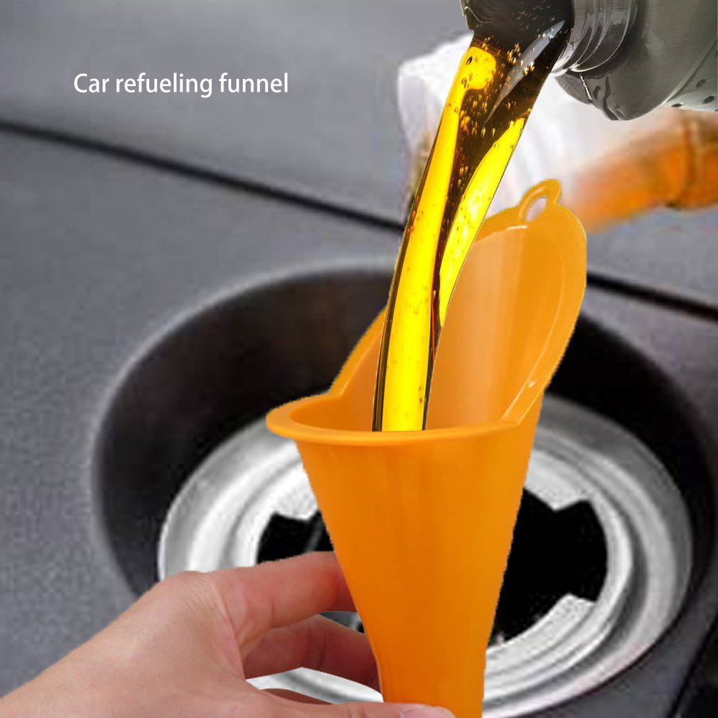 Multipurpose Long Stem Plastic Funnel for Cars, Gas Tanks, Engine Oil, Water, Diesel Fuel, Kerosene, Gasoline, and Other Liquids