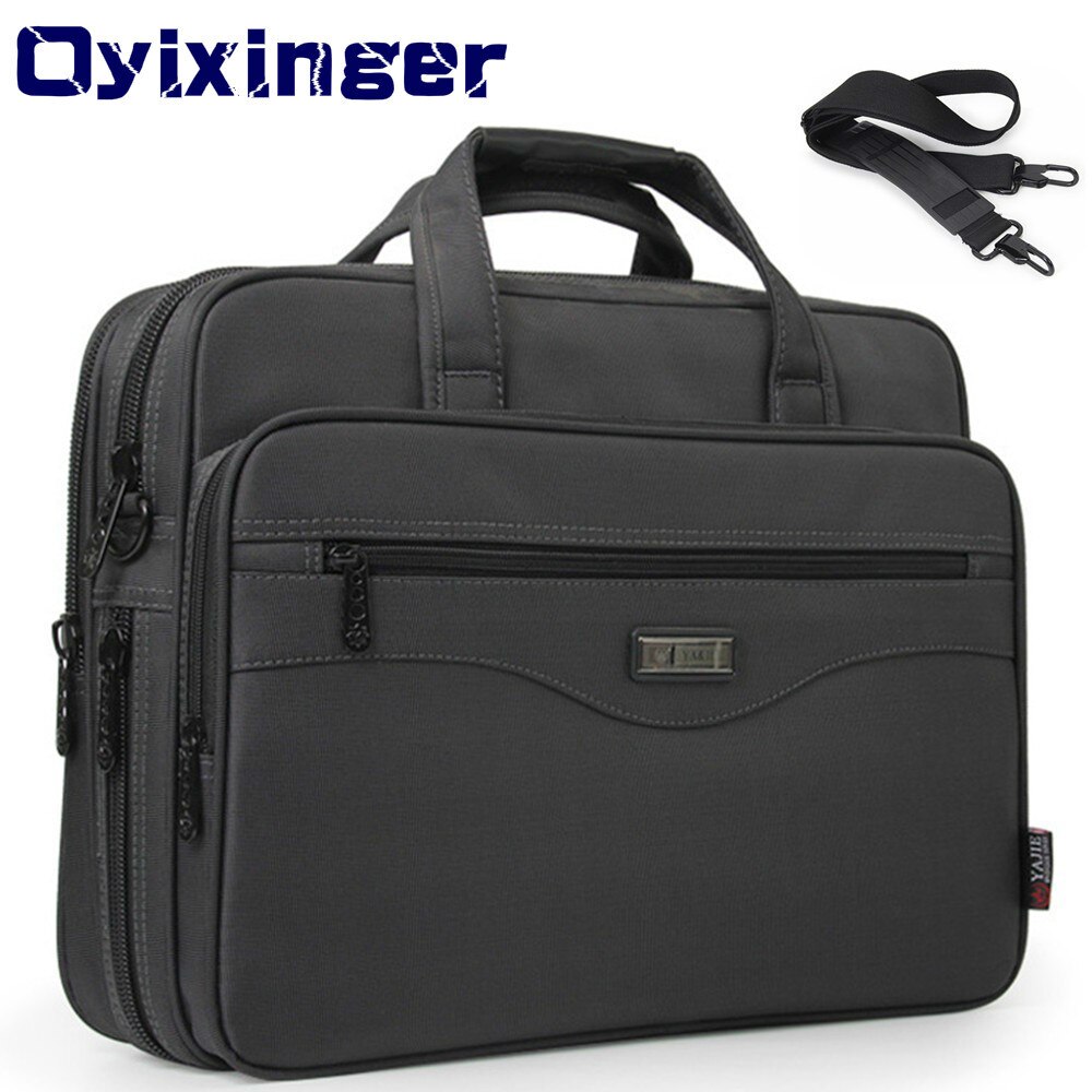 Herren Geschäft Aktentasche Laptop Tasche Wasserdicht Oxford Tuch Männer Computer Handtaschen Geschäft Portfolios Mann Schulter Reisetaschen