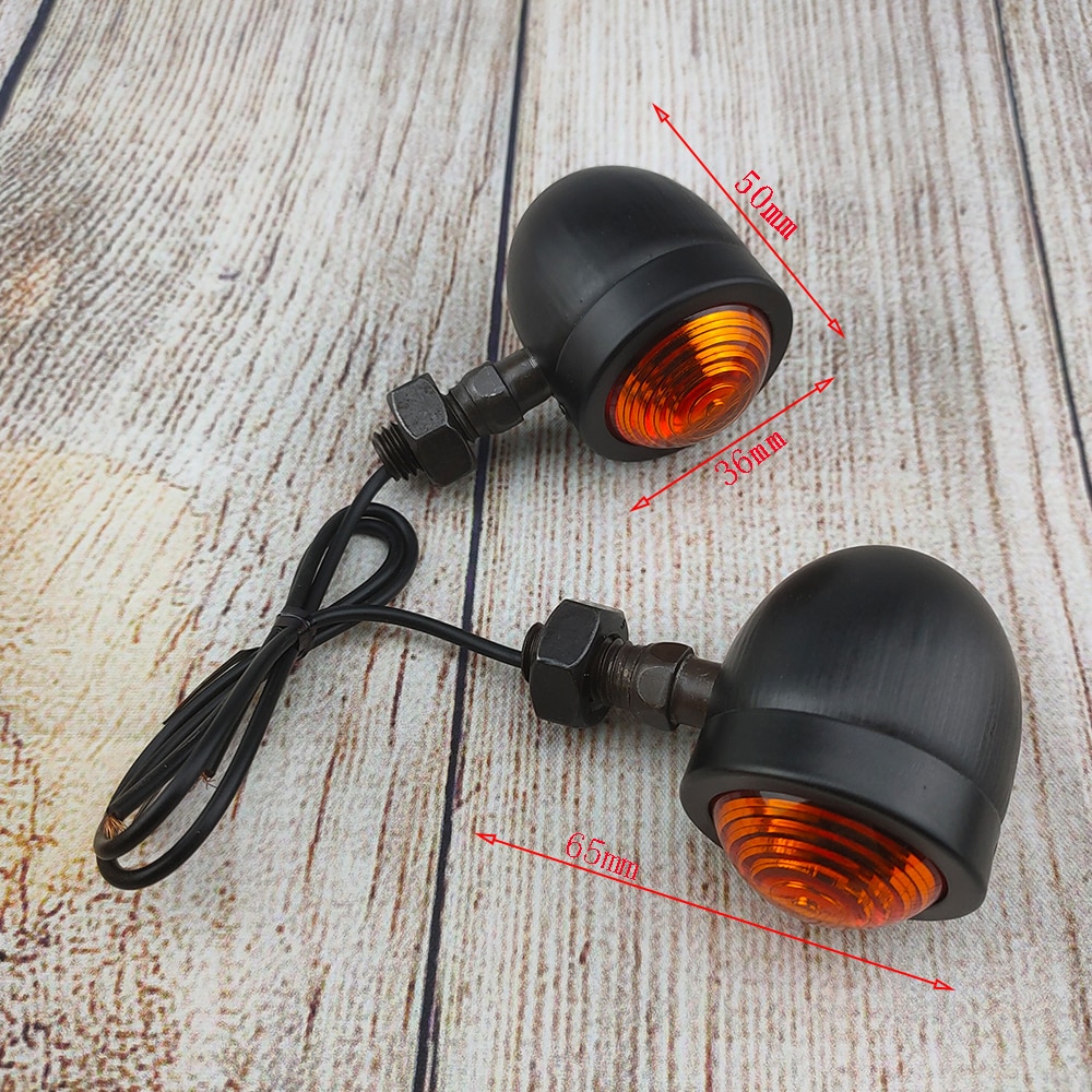 4 Stuks Bullet Motorcycle Knipperlichten Indicator Light 12V Motor Blinker Lamp Voor Harley Chopper Bobber Honda Suzuki Yamaha