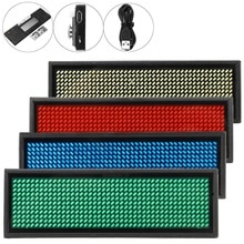 Wiederaufladbare Led Name Tag Mini LED Digital Programmierbare Wiederaufladbare Scrollen Nachricht Tag Abzeichen Zeichen Für Festival Event #290021